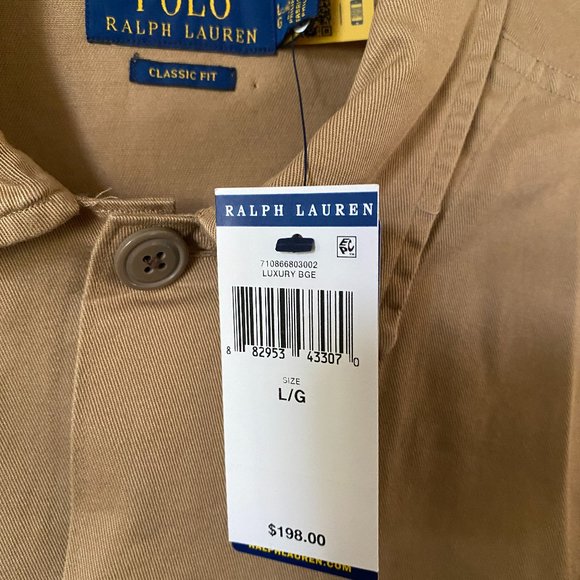 Polo Ralph Lauren Classic Cotton Twill Utility Overshirt Shirt Jacket Shacket - Picture 3 of 5